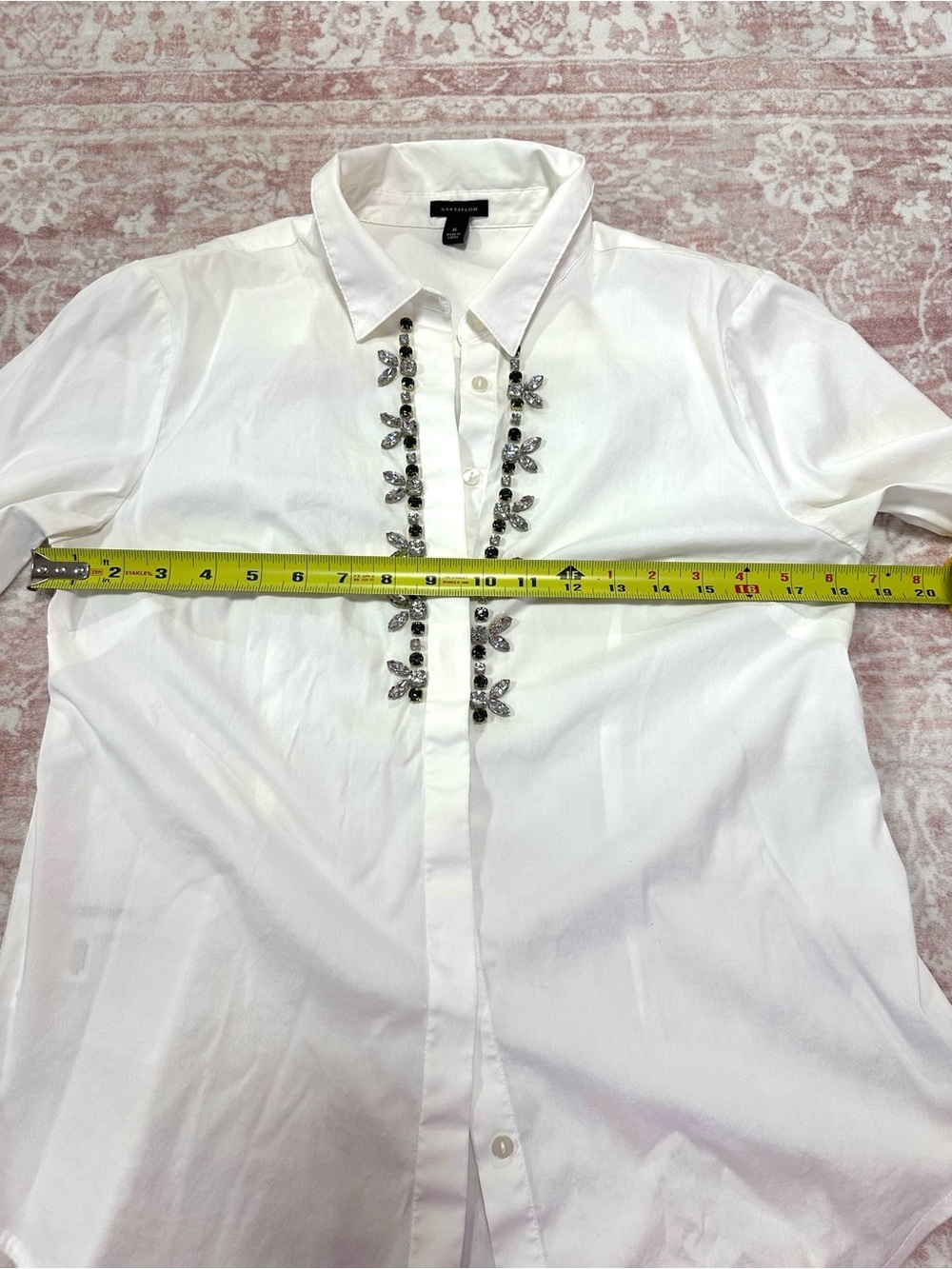 Ann Taylor ✨ Crystal Embellished Button Down - Picture 9 of 11